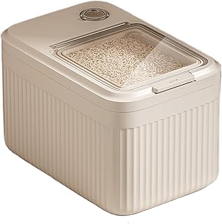 Boite Hermetique Alimentaire, 5 kg Boîtes Alimentaires avec Couvercles, Boite de Rangement Cuisine, pour Céréales, Riz, Farine et Aliments Secs