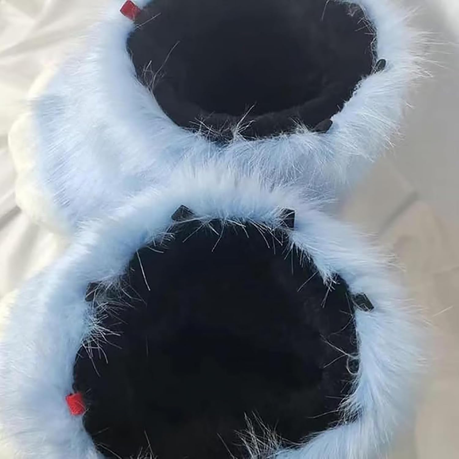 Hbbhml Animal Ours En Peluche Chat Loup Chien Renard Fourrure Pieds Griffe Chaussures Bottes En Fourrure Accessoires De Costume Pour Adulte, Gris 1