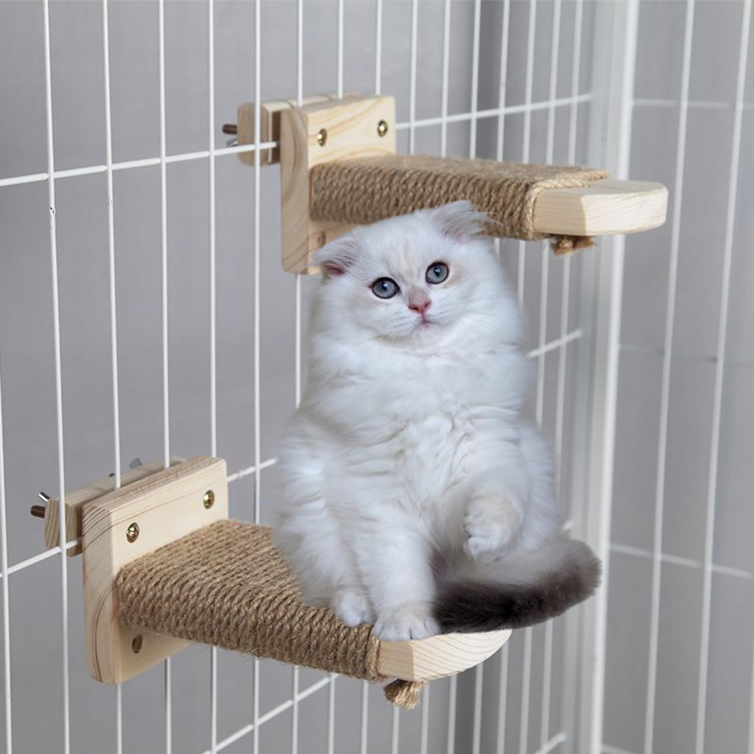 なまま　猫ちゃんステップ 楽天市場】ステップ 猫 ケージ 猫用ステップ 外付け 後付け ケージ