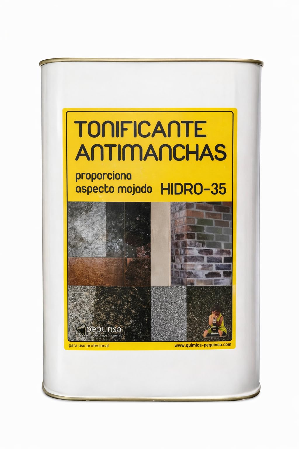 Antimancha Efecto Mojado Tonificante Protector de Manchas para Granito, Mármol, Piedra Natural, 5 Litros