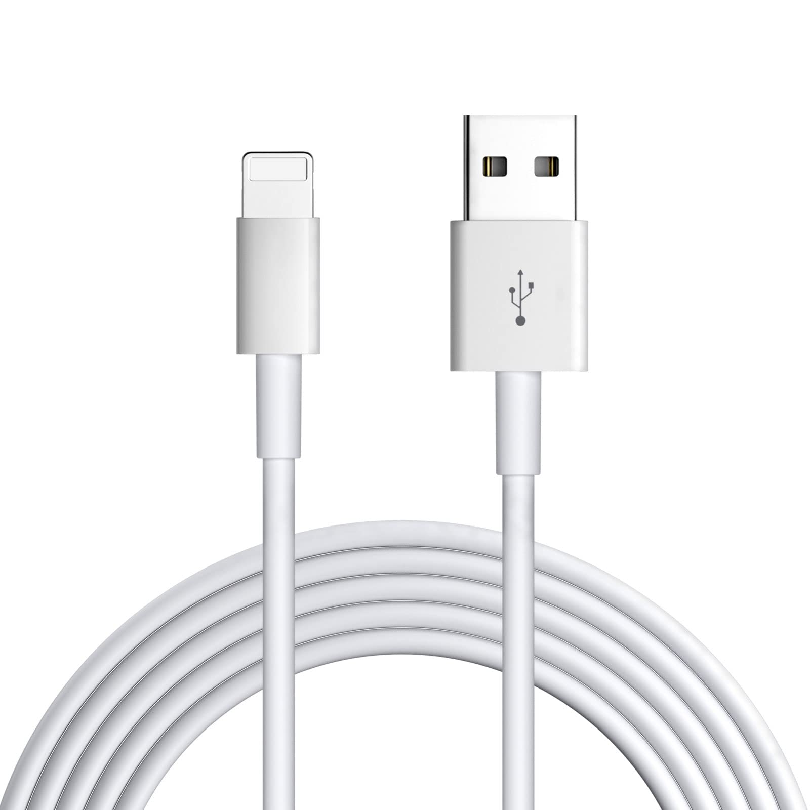 [Apple MFi Certified] Phone Charger, 6FT Lighting Cable Lighting to USB Cable Compatible with Phone 13/13 Pro/13 Pro Max/12/12 Mini/12 Pro/11/11 Pro/Xs Max/XR/X/AirPods Pro and More (1 pc)