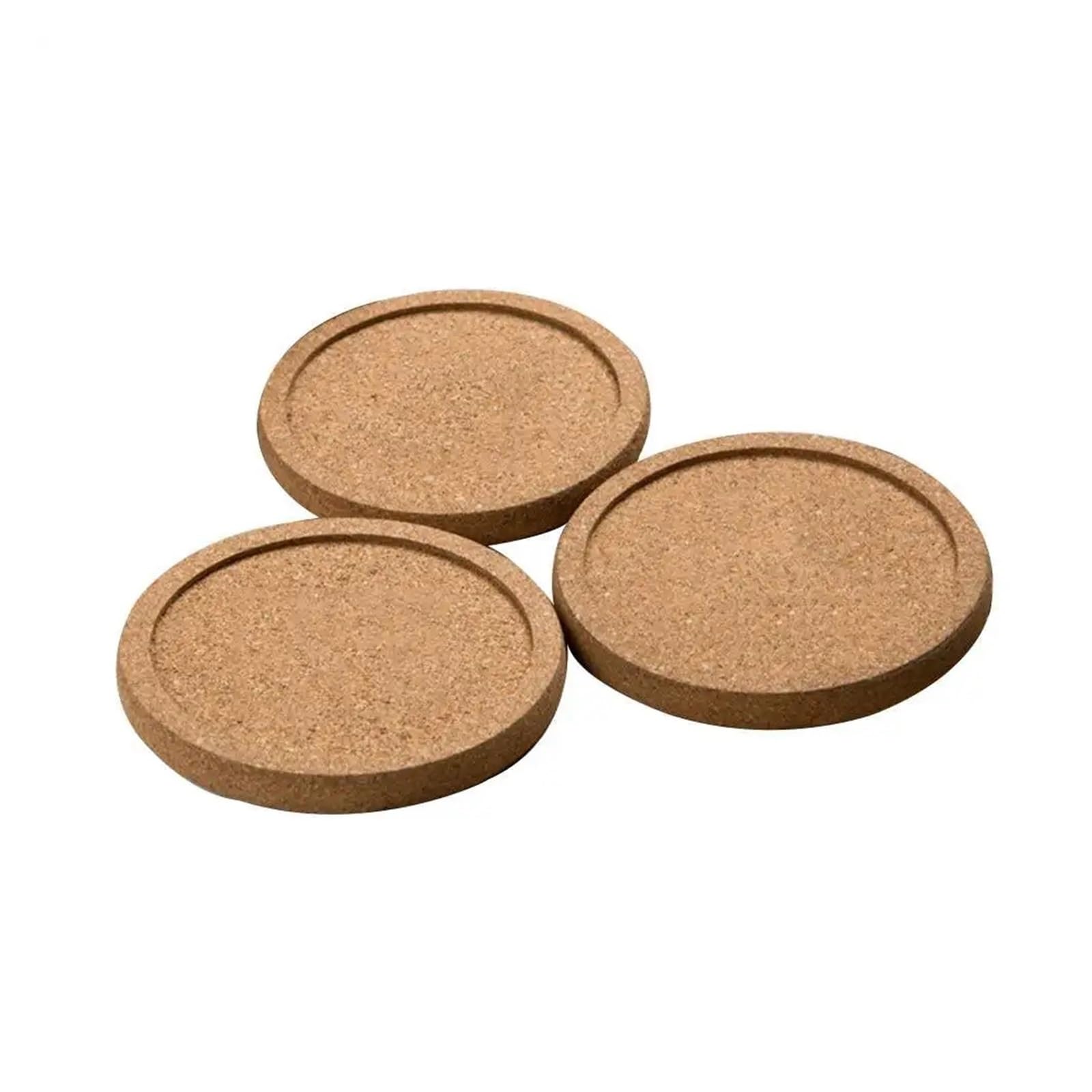 Insulated Coasters 12Pcs Simple Elegant Cork Coasters Round Thickened Drink Heat Cold Resistant Table Protector Dining Kitchen Bar for Drinks Coffee Pads Beer Home Office