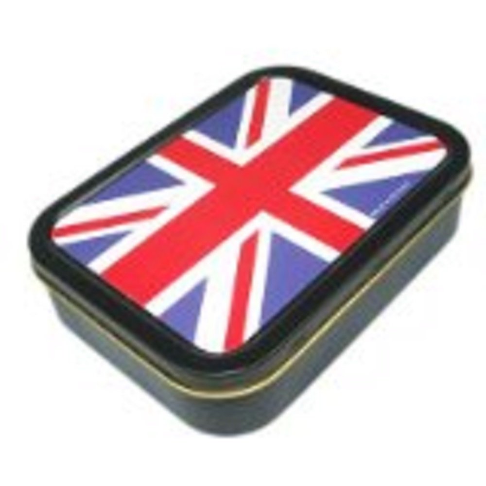 TIBT9-2 Oz Union Jack Flag Tobacco or Storage Tin