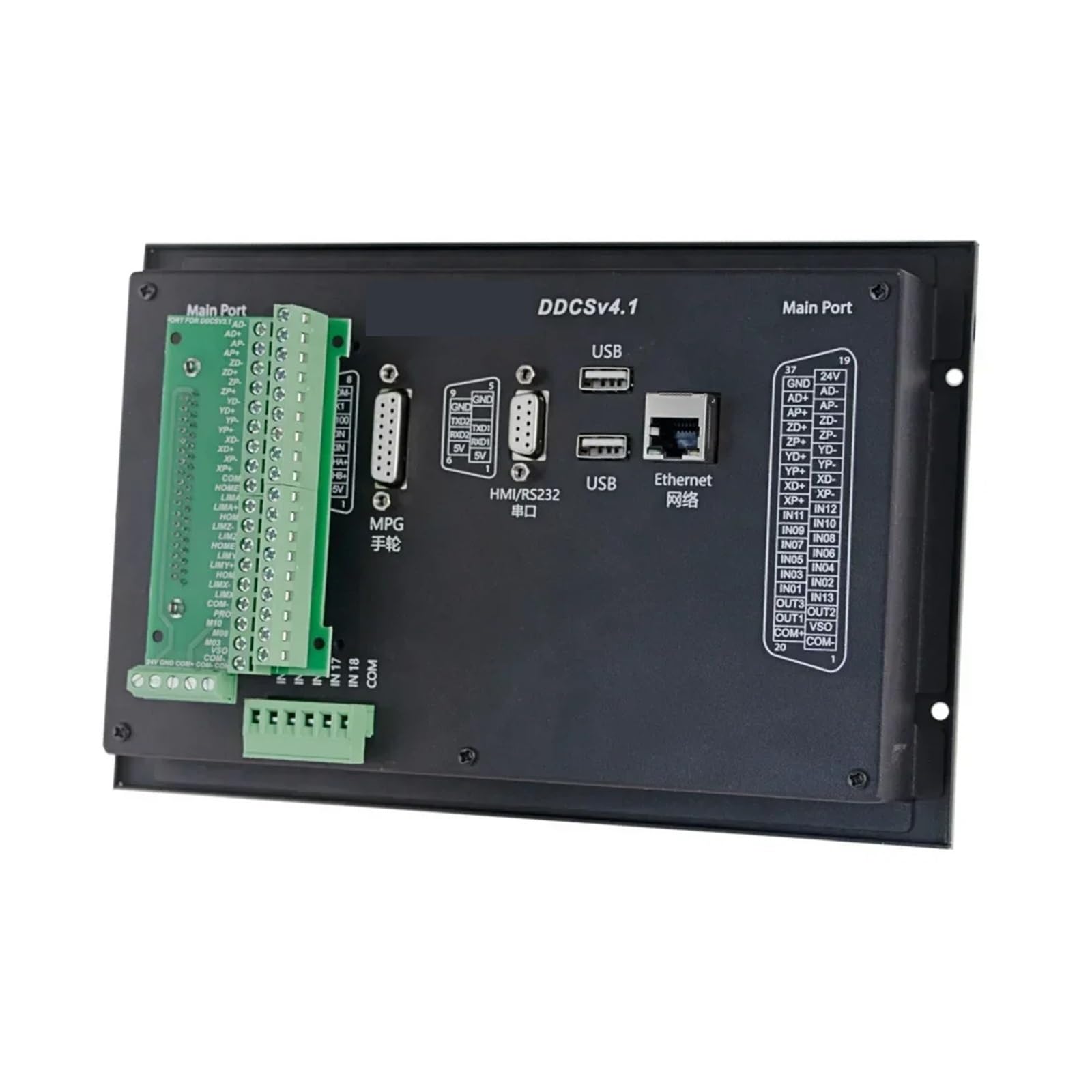 Controlador CNC, DDCS V4.1 3/4 Axis Independent Offline Controller Machine Tool Engraving And Milling Cnc Motion Control System,Compatibilidad(4 Axis)