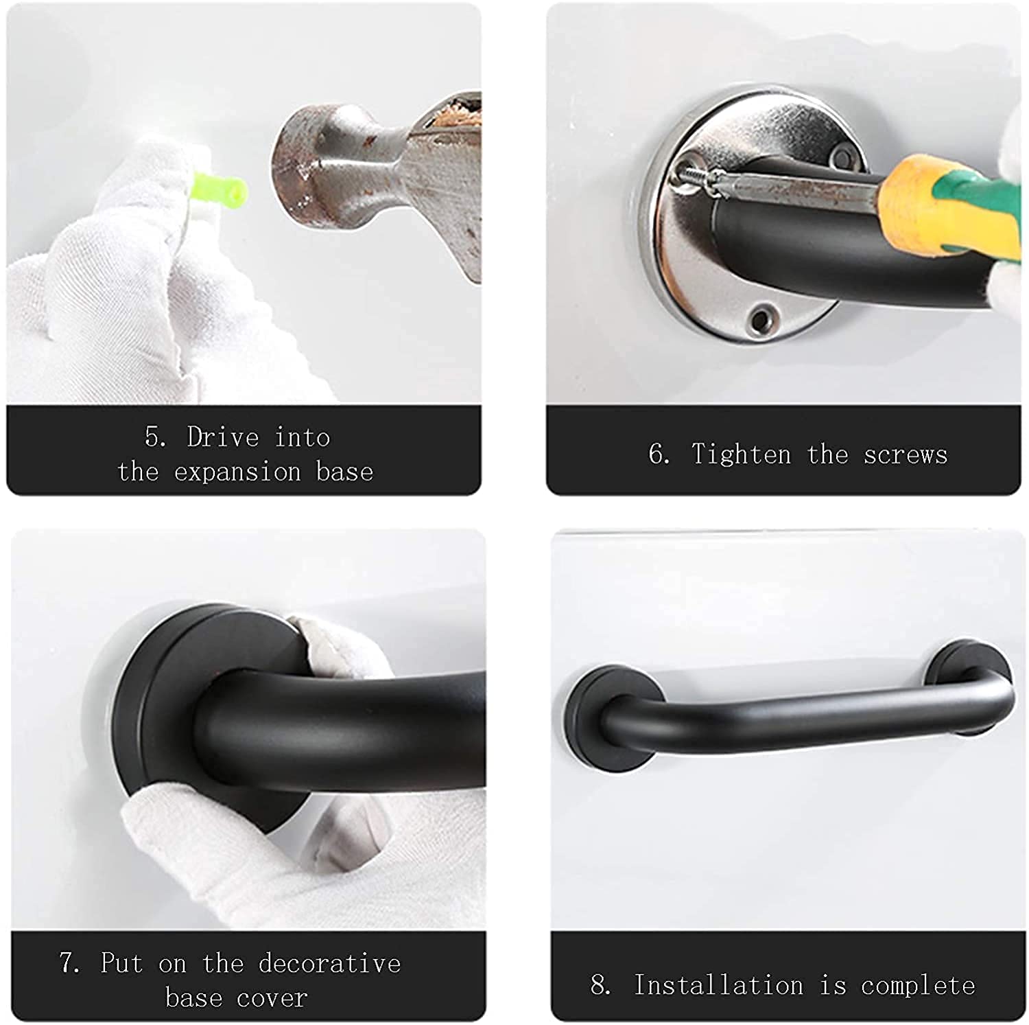 Barra de Agarre de Seguridad para Ducha Resistente sin Plomo para Bañera, Barras de Agarre de Ducha de Baño, Rieles de Bañera Accesorios de Baño Ayuda de Seguridad para el Baño Ayudas de Movilid
