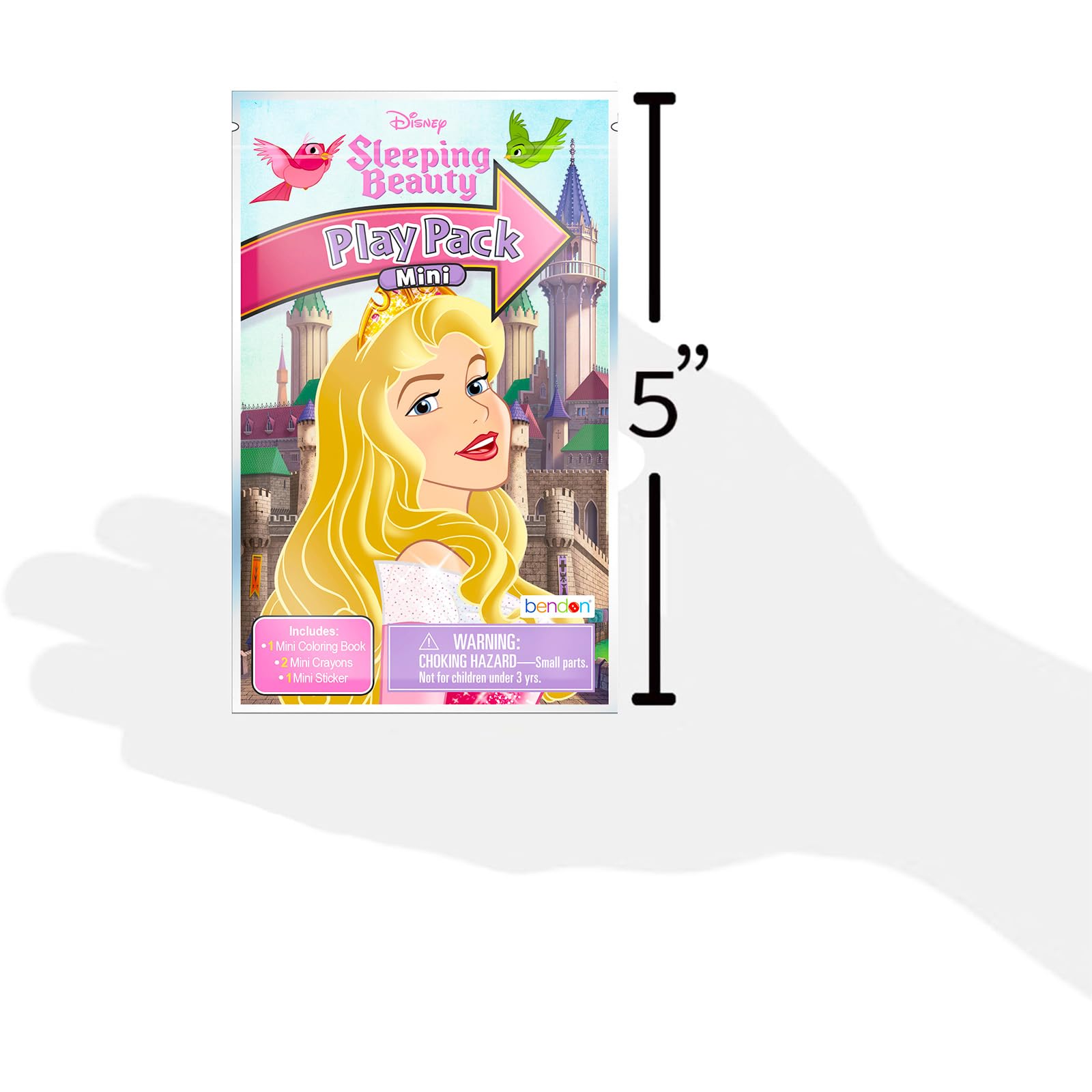 Disney Set di mini bomboniere per bambini, con 24 mini pacchetti Aurora Grab n Go Play con pagine da colorare, adesivi e molto altro (articoli per feste di compleanno della Bella Addormentata)