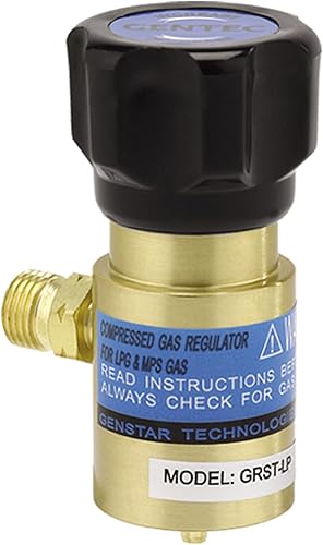 EURO TOOL (SOL-208.02) GENTEC (GRST-LP) Regulador del depósito de combustible desechable (PROPANE/MAPP)