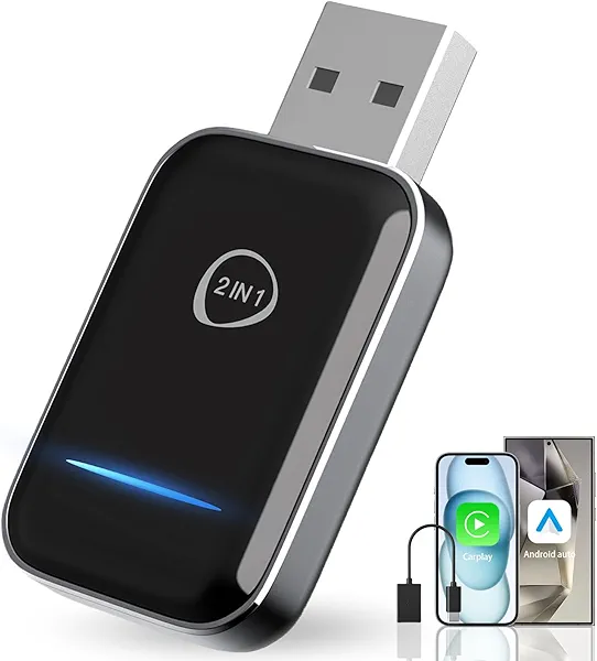 Oryhn Wireless CarPlay Adapter for iPhone & Android Auto Dongle – Plug & Play, No Delay,Converts Wired CarPlay to Wireless, Compatible with Apple iOS 10+ and 2016+ Cars