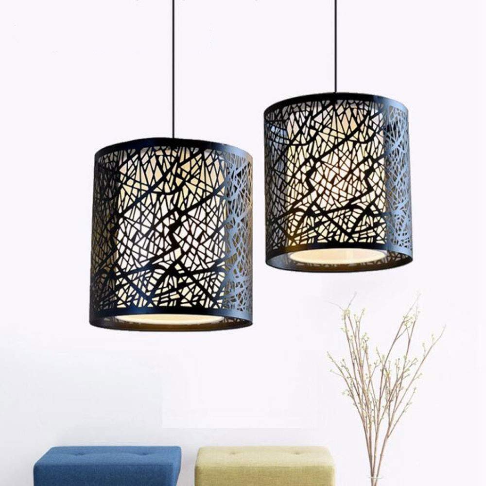 Lampy sufitowe do wyspy kuchennej, czarne złoto Retro pusta lampa wisząca Loft lampa rzeźbiony liść klonu żelazna lampa wisząca E27 Bar jadalnia lampa wisząca w stylu vintage