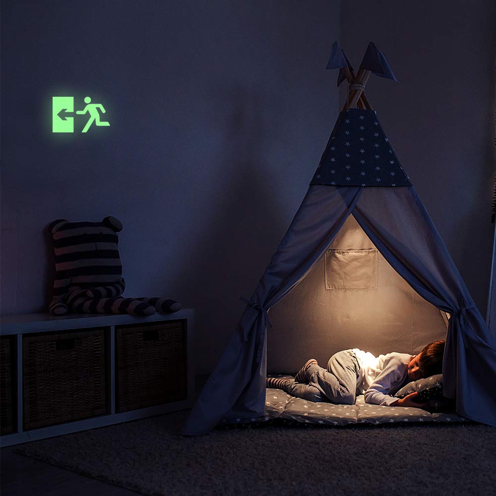 Glow in The Dark Wall Sticker Exit Symbol - 15 x 25cm, Exit1, 15x25 - Image 3