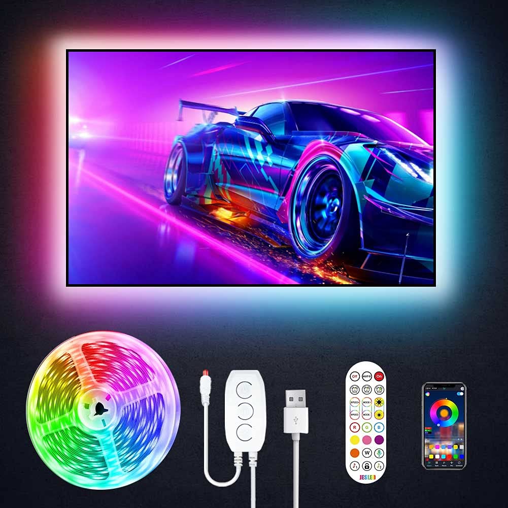 Buy JESLED TV LED Backlight, 9.8ft USB Smart Led Strip Lights Kit for