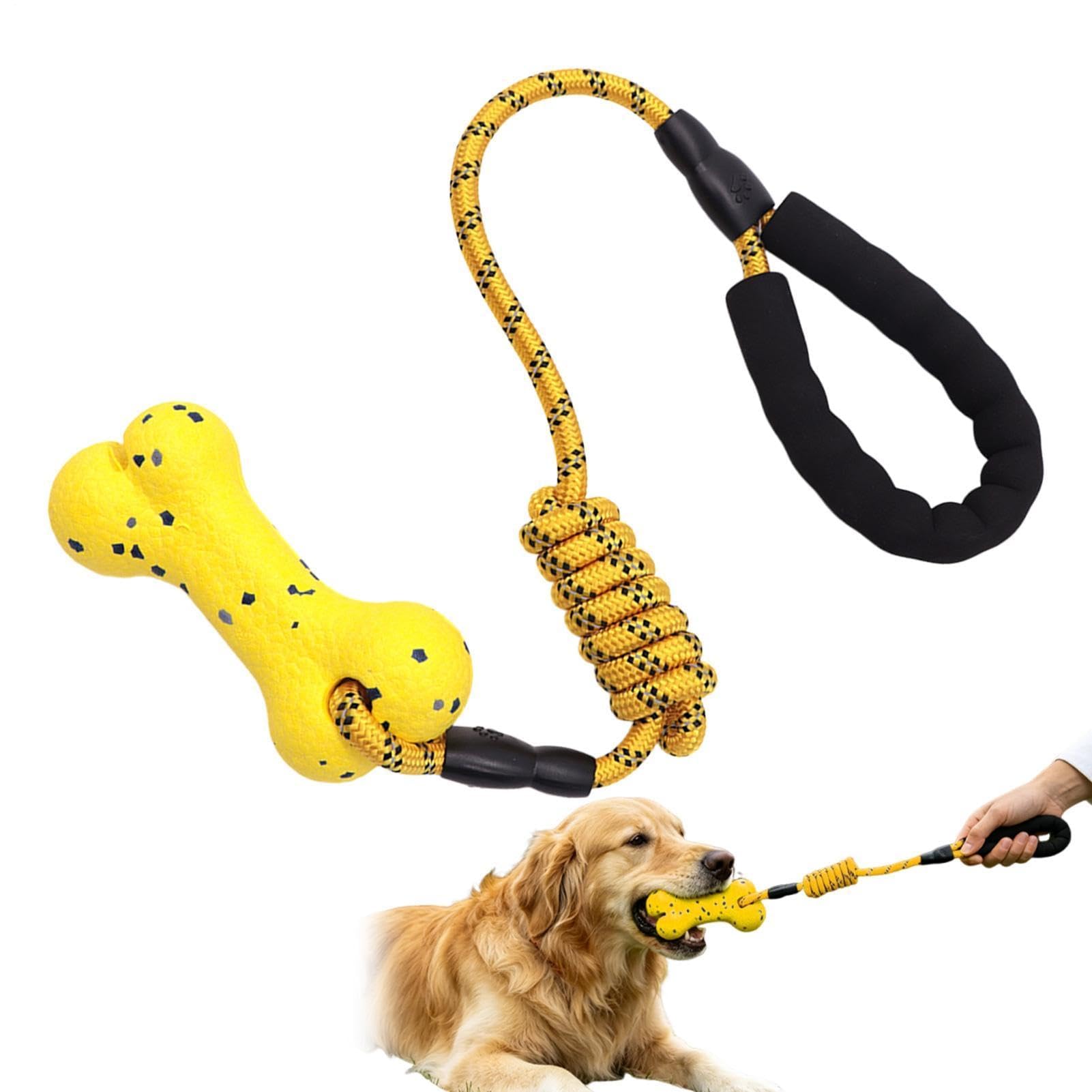 Giocattolo in corda per cani per masticatori aggressivi, forniture interattive per animali domestici per recuperare e alleviare la noia, perfetto per giochi all'aperto e allenamento per razze piccole