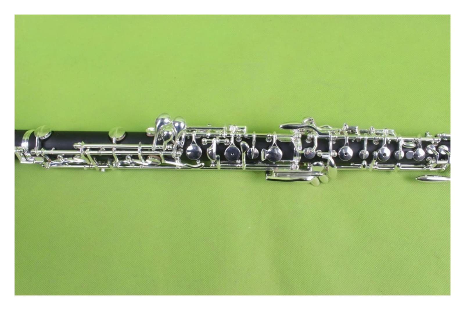 Strumento Oboe Chiave Oboe Professionale C Sinistra F Corpo in ebanite Chiave placcata Argento Custodia Professionale per Oboe Principiante di Oboe