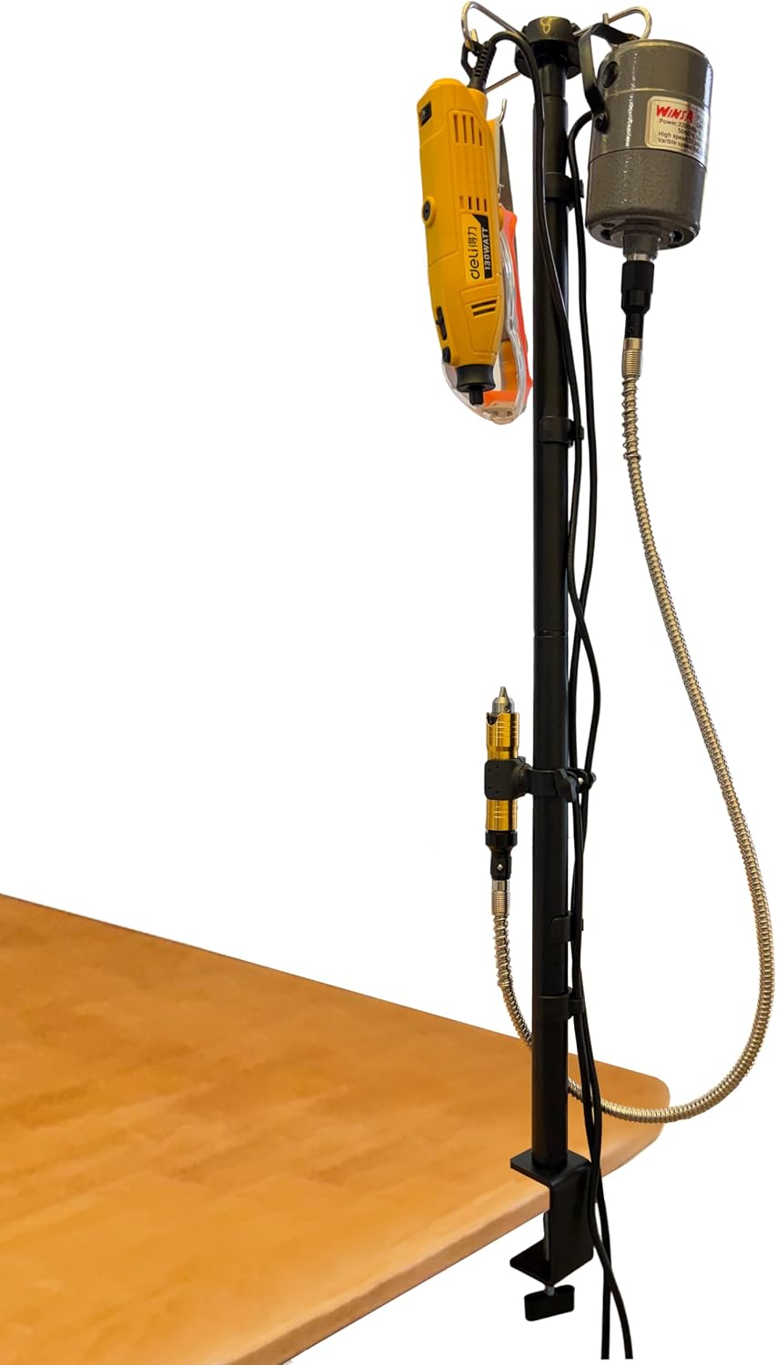 Heavy Duty Rotary Tool Hanger 33.5 in Flex Shaft Motor Stand