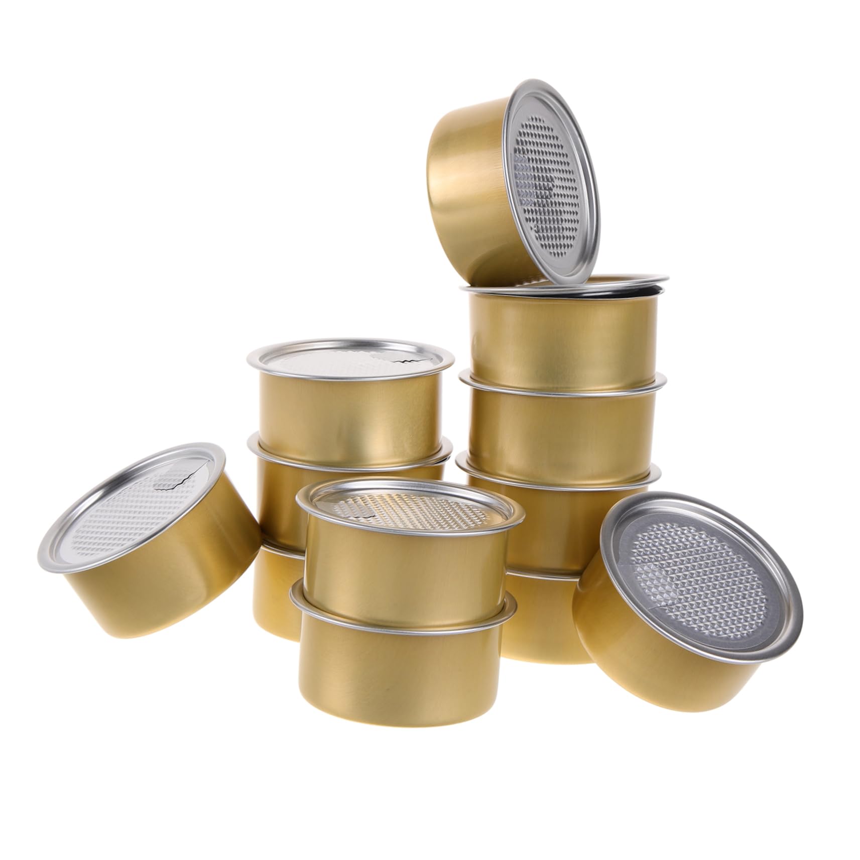 GRIRIW Large Tins for Cat Food Bulk Empty Meat Cans Food Storage Containers Lids Aluminum Can Organizer