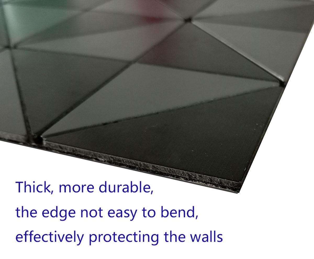 XUANINY 20-Sheet Peel And Stick Aluminum Composite Subway Tile, 3D Texture Floor Stickers, Self Adhesive Wall Panels For Kitchen Backsplash, Bathroom, Bedroom, Living Room (20, Pink