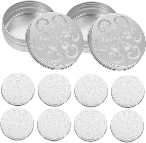 Miniatura 3 de BESTOYARD 20 piezas de caja de aluminio con rosca hueca para café, difusor de decoración de habitación goblincore para el hogar, equipo de