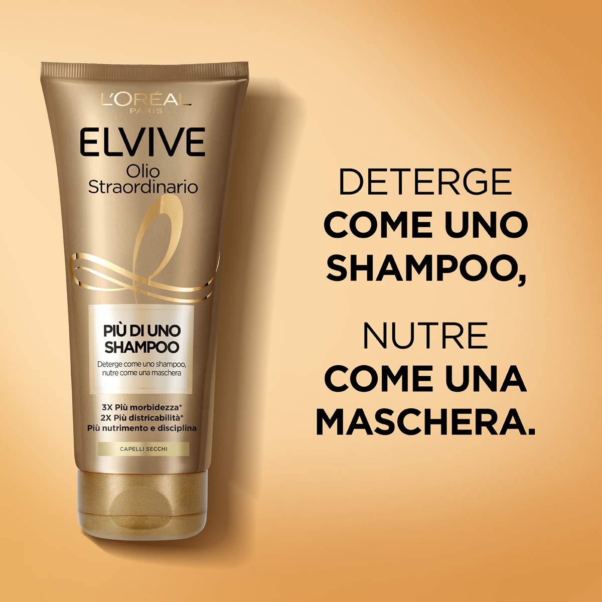 l'Oréal Paris Elvive - Kit de cabello con aceite excepcional que contiene 1 champú y 1 aceite para cabello seco con efecto nutritivo para cabello seco