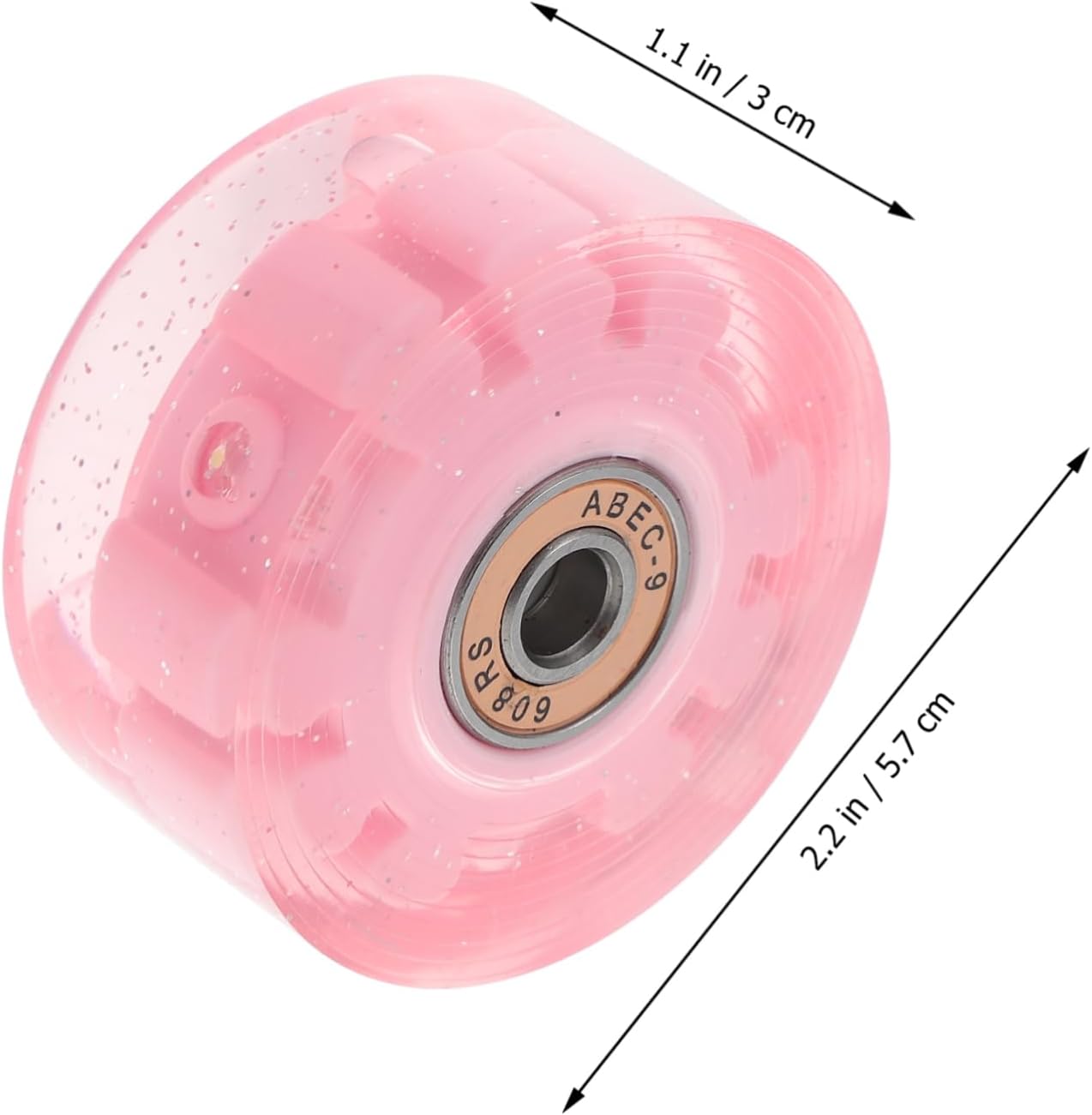 GANAZONO 8pcs Roller Skate Wheels Replacement Pu Material Smooth Stable Performance for Skating Eye-catching Design for Boys and Girls and Adults