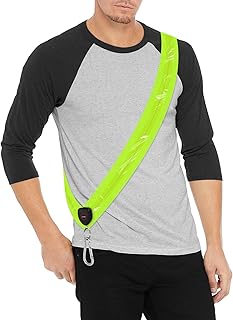 LED Reflective Running Belt，Night Reflective Gear Sash for Walking，Night Running Gear High Visibility Outdoor Activity Adjustable Strap for Men and Women