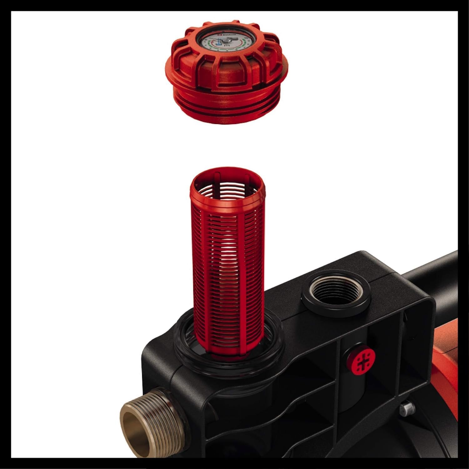 Einhell Hauswasserwerk GE-WW 1246 N FS (1.200 Watt, 4600 L/h max. Fördermenge, Flow-Sensor inkl. LED-Anzeige, Schmutz-/Saug-/ Wasserfüllanzeige, Frostschutz, Trockenlaufsicherung, 20 l Tank)