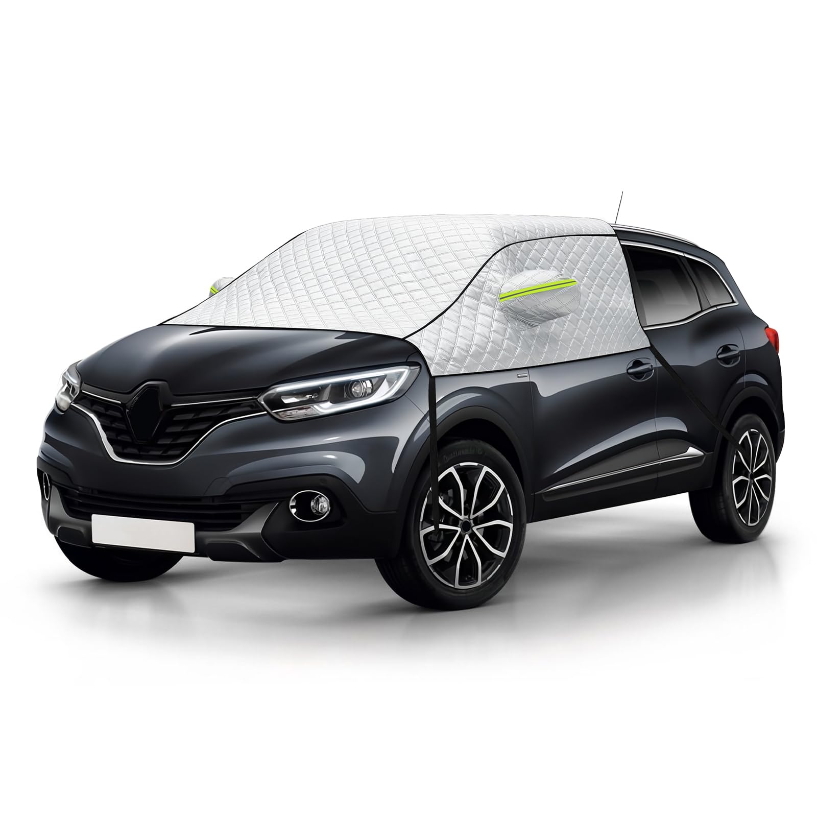 Copertura per Parabrezza Auto per Renault Kadjar | Copri Parabrezza Auto Esterno in Alluminio con Cuffie Riflettenti per Proteggere dai Raggi UV Neve Ghiaccio Polvere e Sole