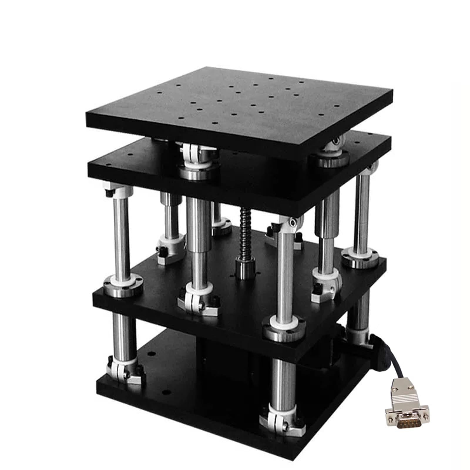 PT-GD850 Electric Lifting Table Optical Heavy Duty Z-axis Table Large Turbine Screw Adjustment Displacement Table