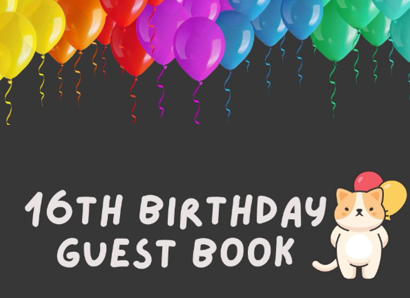 16th Birthday: Guest Book | Birthday Autograph Book | Keepsake Gift