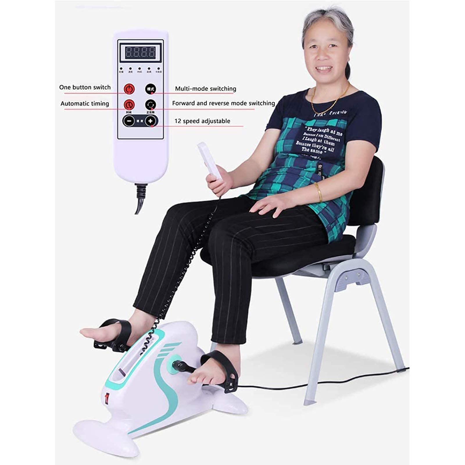 Przenośny Rower Rehabilitacyjny Z Pedałami, Przenośny Mini Elektryczny Rower Rehabilitacyjny, Zdalnie Sterowany Elektryczny Rower Treningowy Nóg Dla Osób Starszych, Sprzęt Do Treningu Rehabilitacyjne