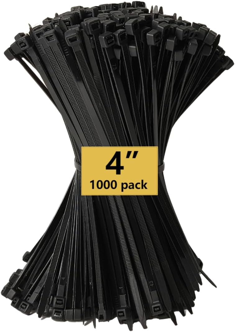 150Pcs Zip Ties, Cable Ties, Nylon Universal Cable Tie Buckle, Heavy Duty Self-Locking Zip Ties, With Pin And Button, UV Resistant Fastener For Automotive Maintenance