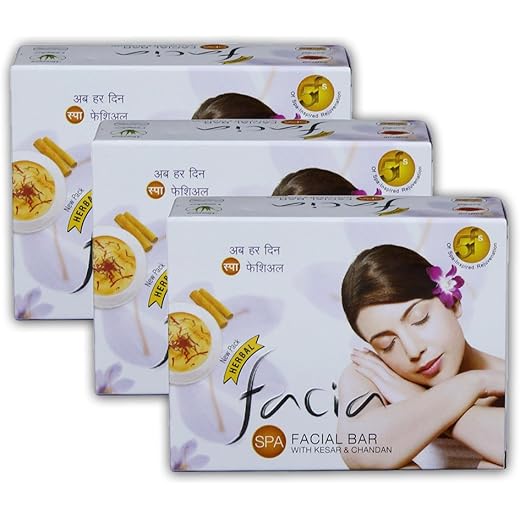 Ratans Kesar-Chandan Facial Bar - Pack of 3 75g