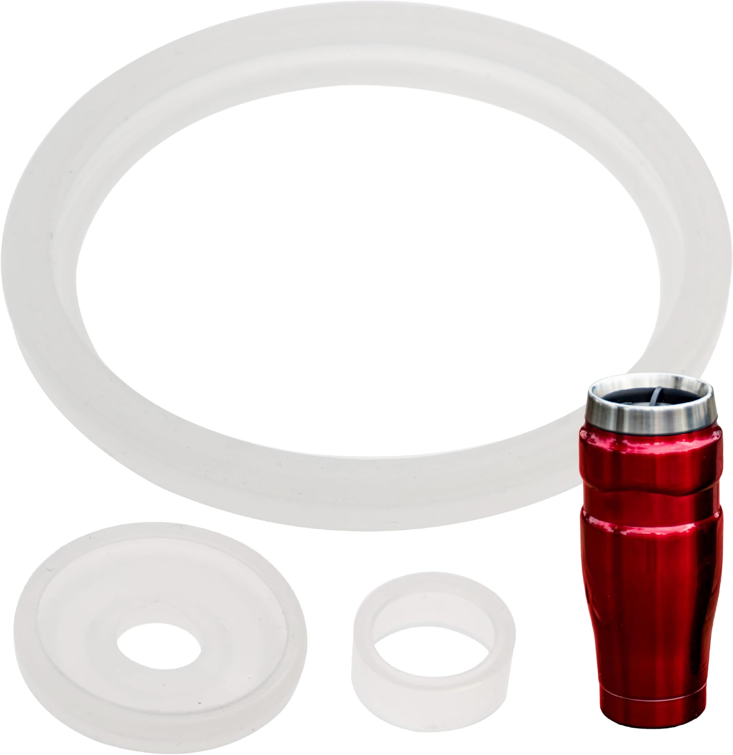 2 Sets of Mug Gaskets/Seals by Impresa Products Compatible With Thermos Stainless King Travel Tumbler - BPA-/Phthalate-/Latex-Free - 2 Full Replacements Per Kit