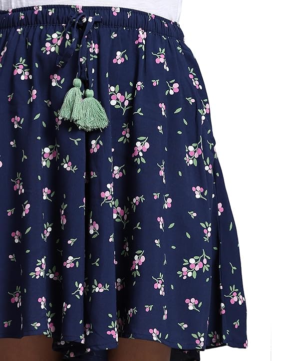 Image of B STORIES Women's Viscose Printed Lounge Culotte Shorts (Pack of 2)