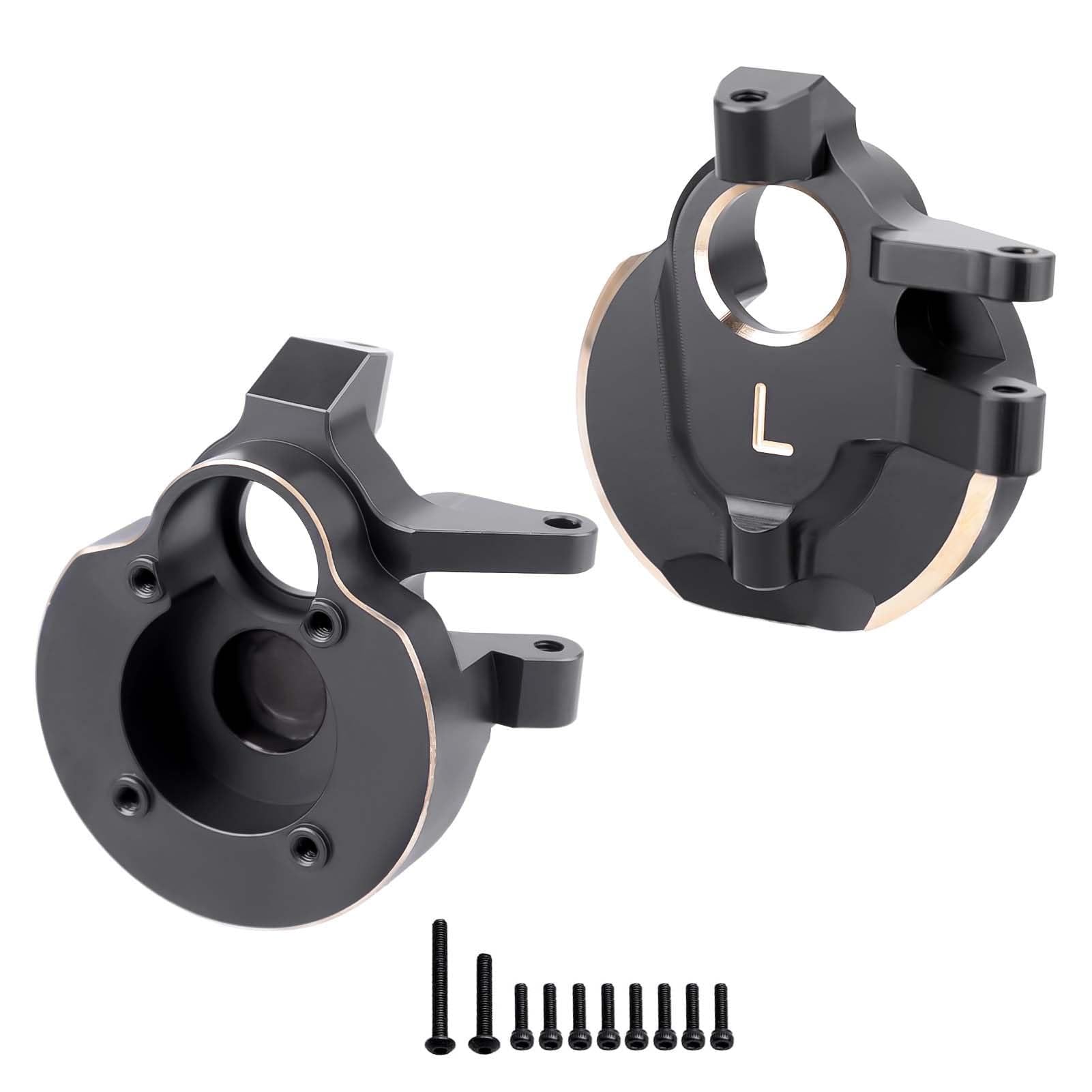 HobbyPark Brass Inner Portal Cover Weights Front Steering Knuckles for Axial Capra & SCX10 III Upgrades Parts