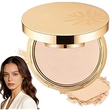 Waterproof Setting Matte Powder Compact, Matte Oil Control Flawless Foundation Powder, Long Lasting Full Coverage Face Concealer, Controls Shine, Smooth Fine Lines, for All Skin Types Skin tone