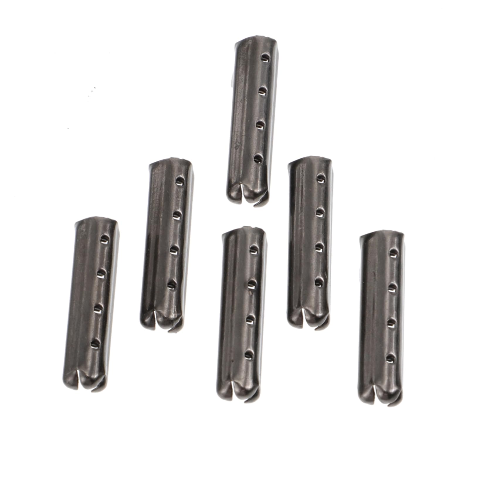 LIFKOME 100pcs Metal Shoelace Tips Replacement End Caps for for Shoelaces 4 Holes