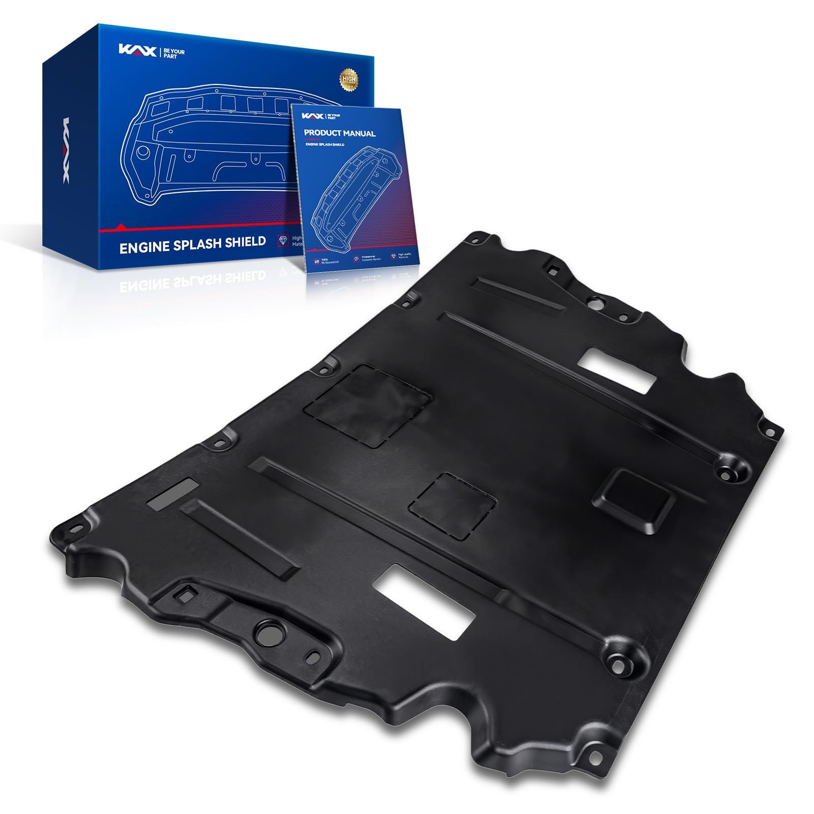 KAX Engine Splash Shield fit for 2013-2020 Lincoln MKZ 2.0L Turbocharged