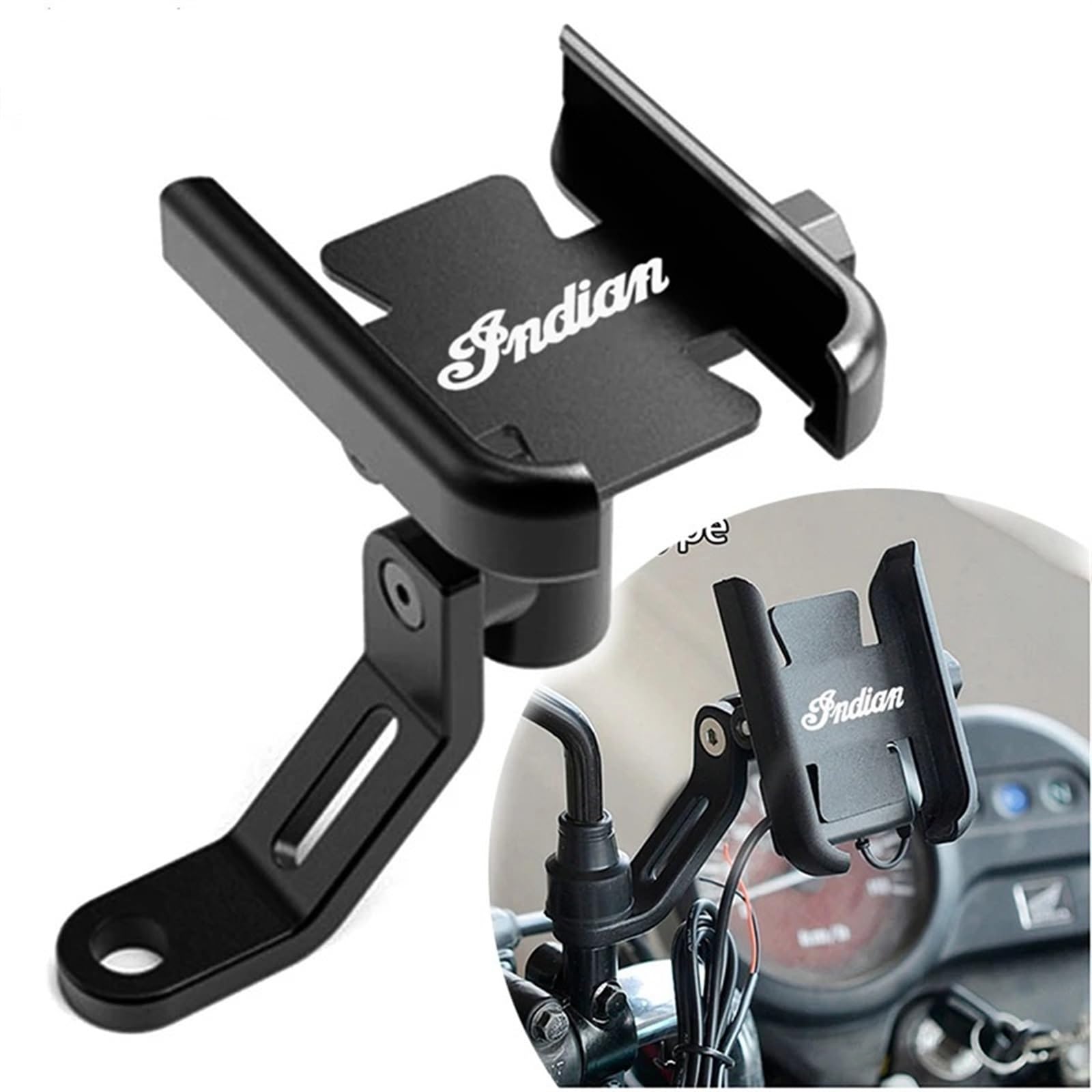 Ropaix Handyhalter Für Indian Motorcycles - Fahrrad Smartphone Halterung Aus Aluminium