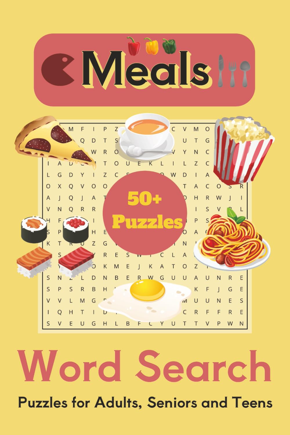 Meals Word Search: Puzzle for Adults, Senior and Teens