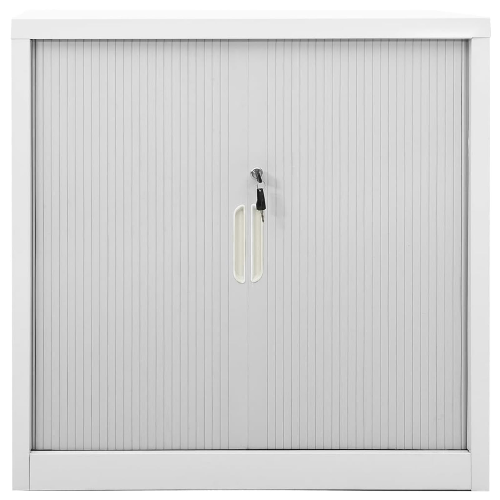Gecheer Armadio,Armadietto,per Ufficio in Acciaio,Grigio,con Ante Scorrevoli,90x40x90 cm,Armadio Ufficio Metallo,Schedario Ufficio Metallico,Armadio,Archivio,Ante Sorrevoli,Estensibili,in Acciaio