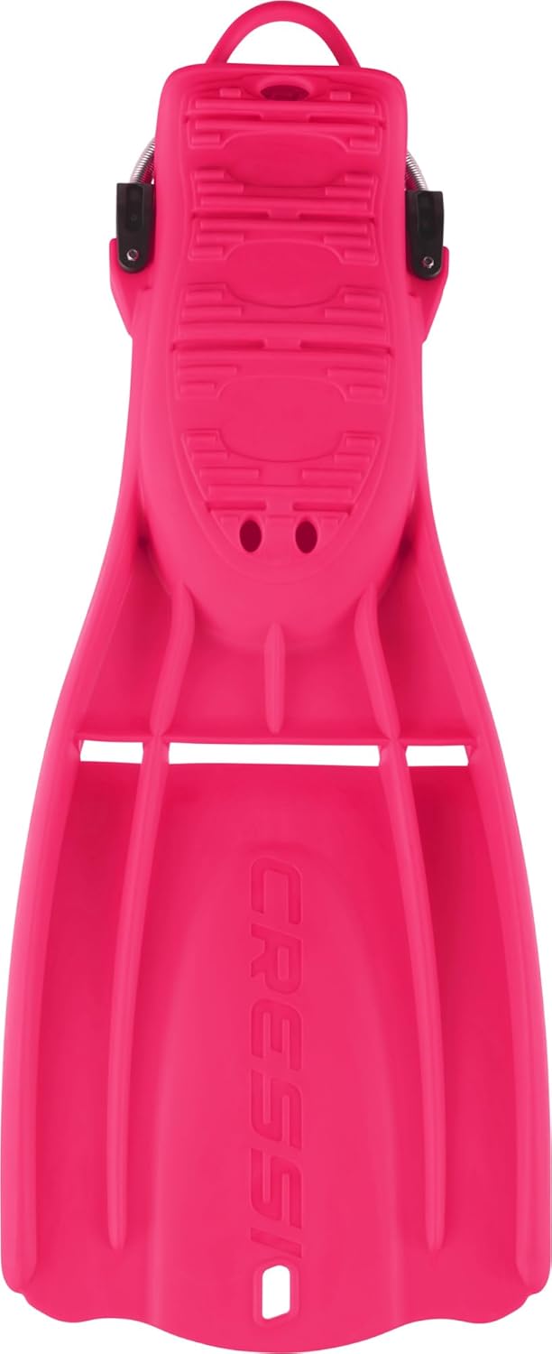 Cressi Scuba Diving Open Heel Adjustable Fins - Excellent Thrust and Maneuverability - Designed for Diving Boots - Origin LD: Designed in Italy