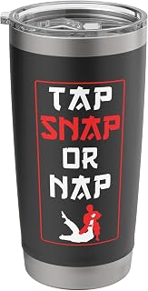 Brazilian Jiu Jitsu MMA Bjj Hugger TapSnapOr Nap Stainless Steel Insulated Tumbler