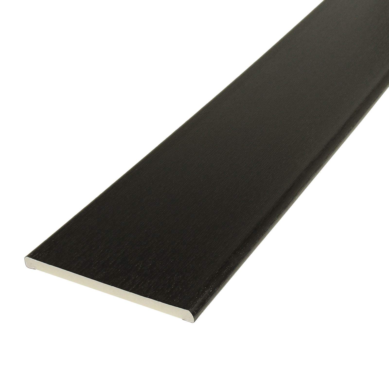 Pencil Round uPVC Architrave Trim (5m) - 95mm, Black Ash