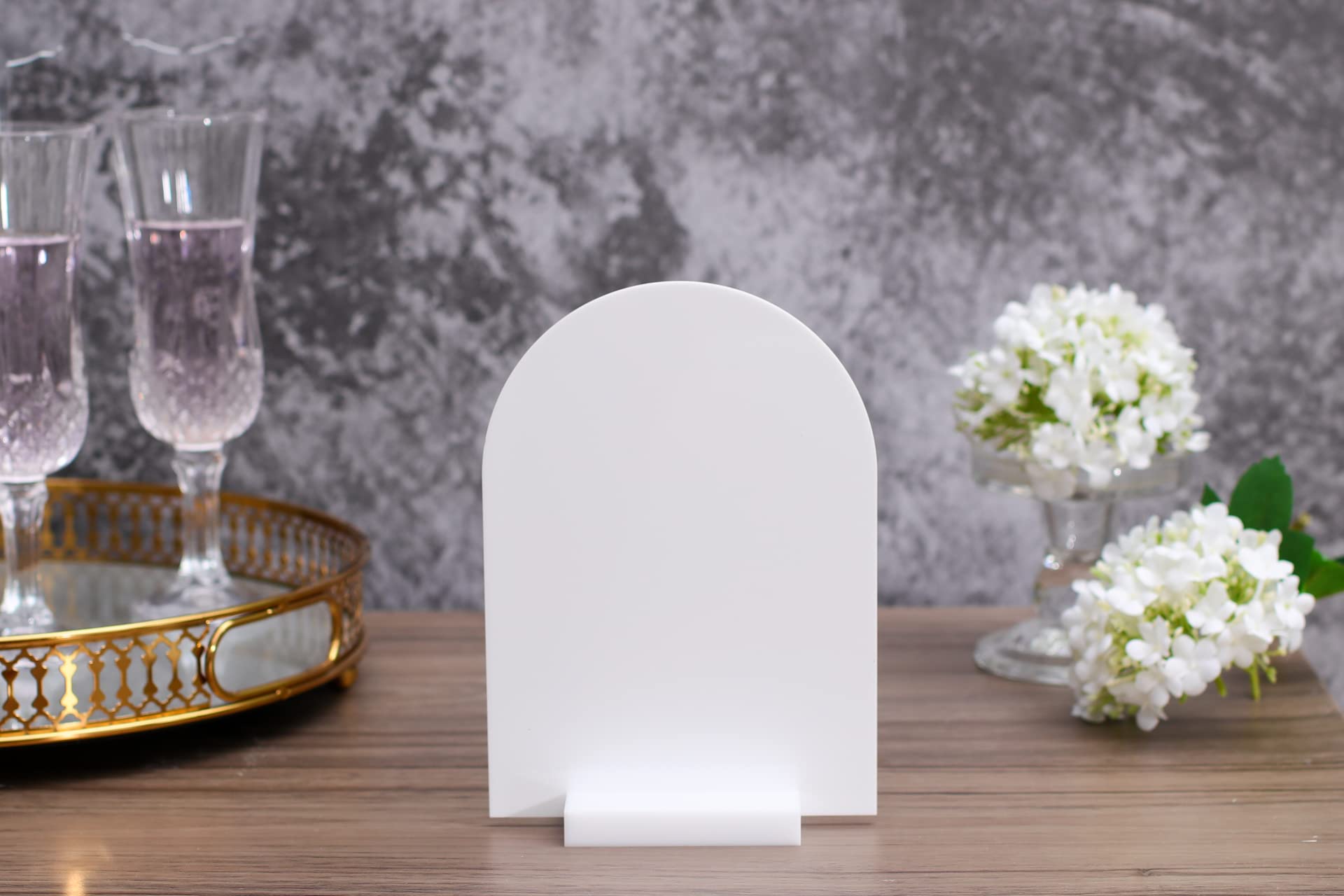 Soporte acrílico blanco de 3 pulgadas, 20