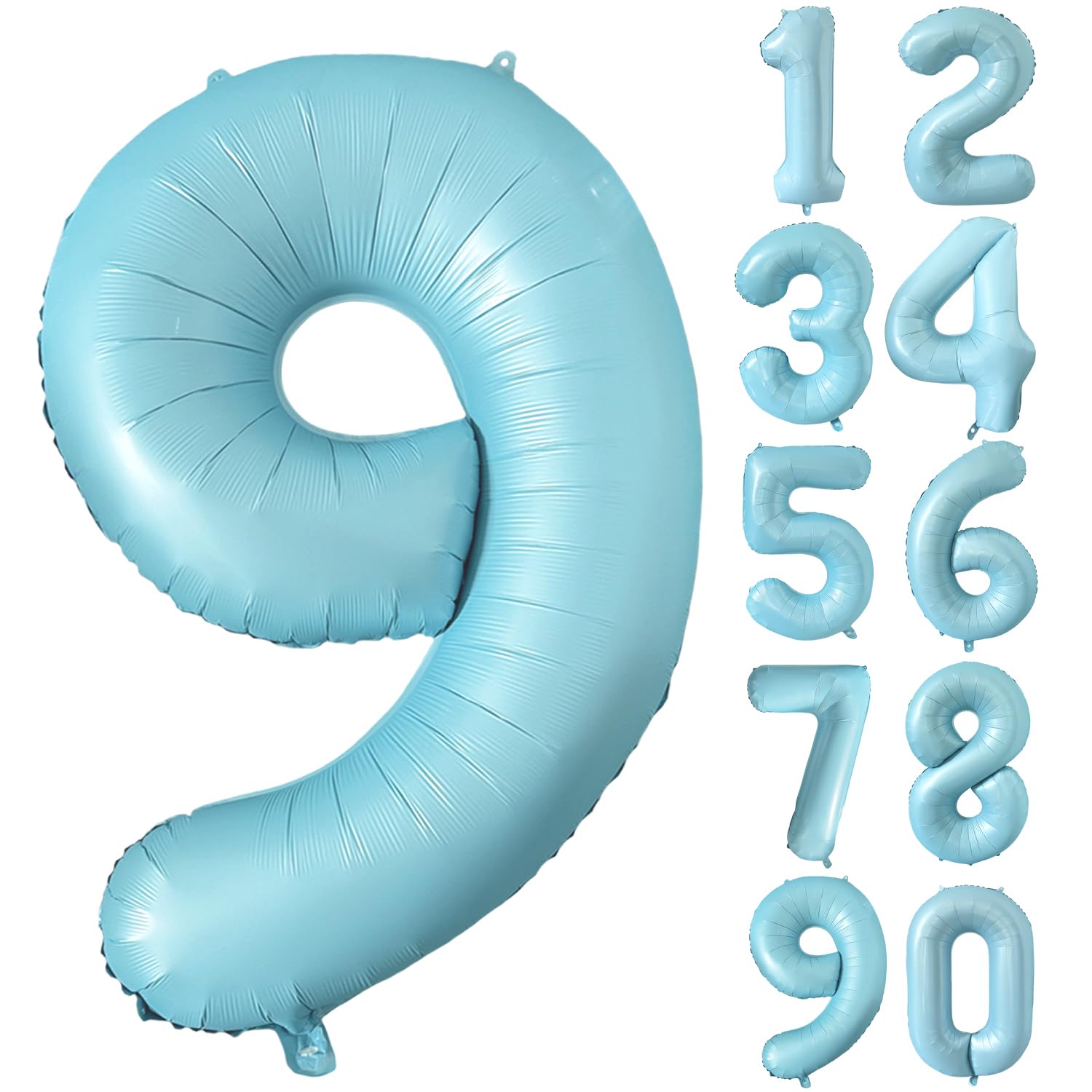 Red 0 balloon 40 Inch Giant Helium Foil Number 0 to 9 Red Balloon Birthday Wedding Party Digital Decorations (Number 0) — view 551
