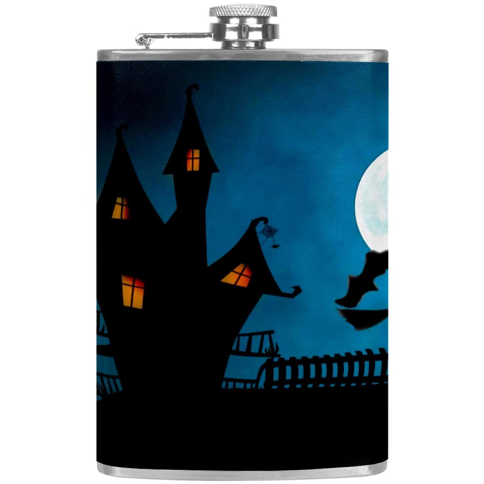 Flasque pour liqueur et entonnoir, cadeau original pour amateurs de fêtes d'Halloween et bar