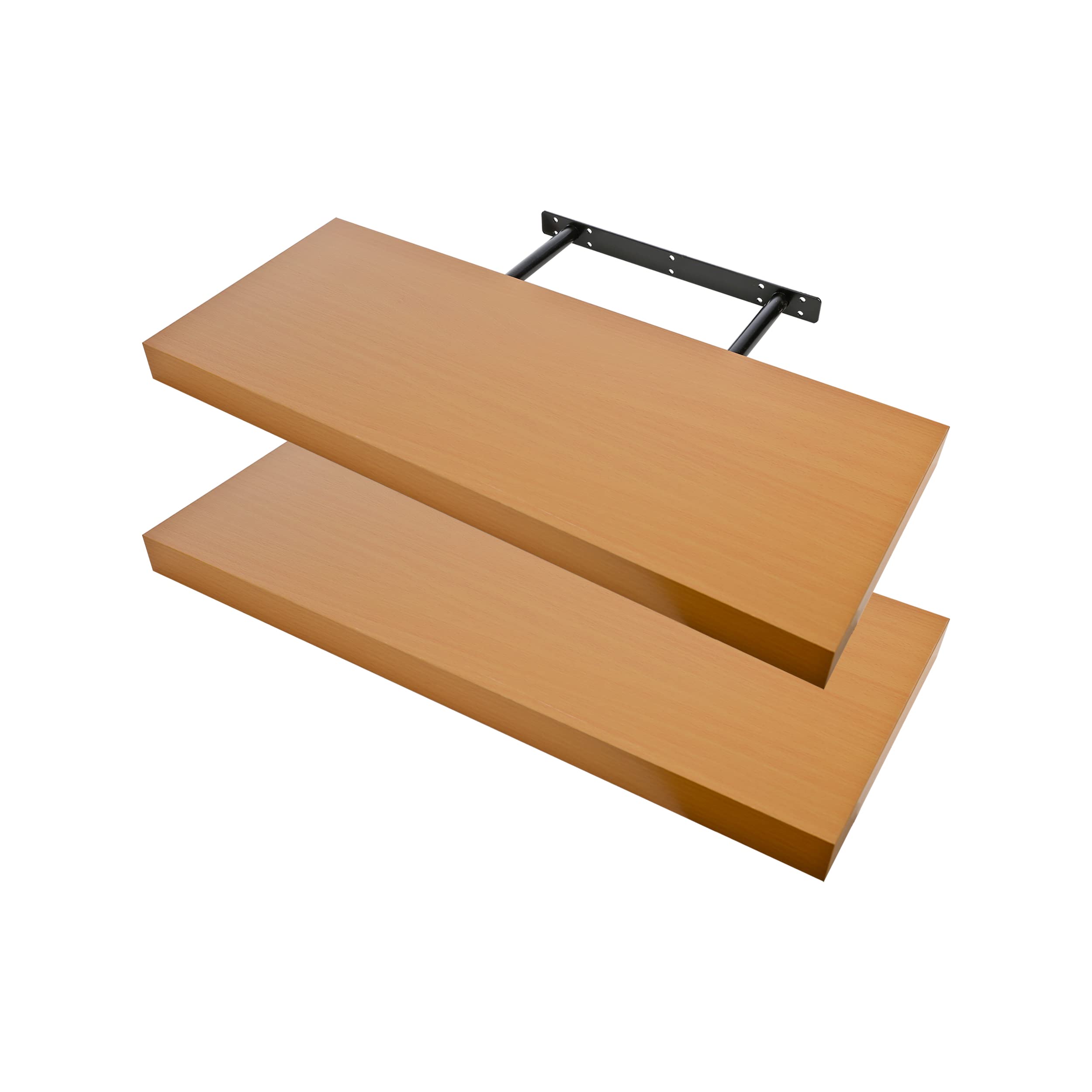 Etrexonline Estante de Pared 25x25x4cm Color Wengue, Balda Flotante Pared de Madera Fijación Invisible, Estantes de Almacenamiento Decorativos, Ideal para Salón, Habitación, Pasillo, etc.. — view 10