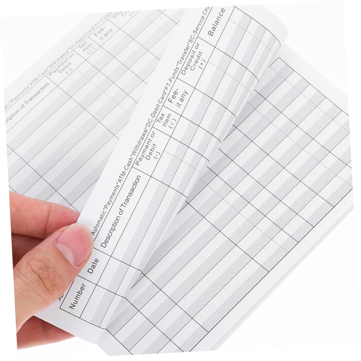 Amazon | Sewroro 10pcsパーソナルチェックブックレジスタブランクトランザクションログブック簡単なチェック追跡ポータブル金融ノートブックウォレットとフォルダーに最適  | 各種伝票 | 文房具・オフィス用品