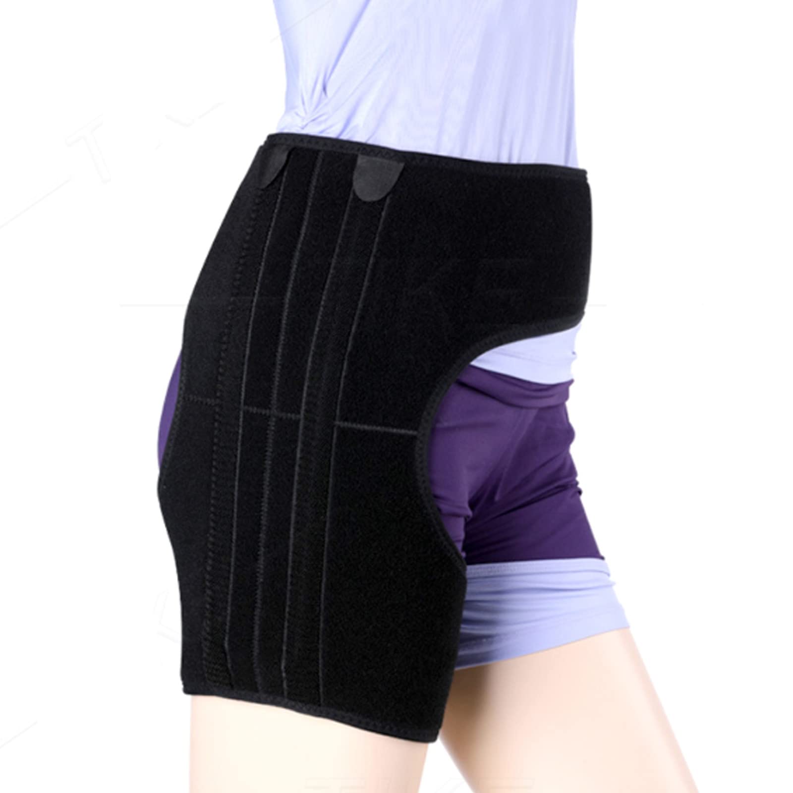 Supporto per Coscia Tutore per Tendine del Ginocchio Fascia a Compressione con Striscia Antiscivolo Supporto per Coscia Distorsioni per tendinite Tendinite Lesioni muscolari tirate Riabilitazione e