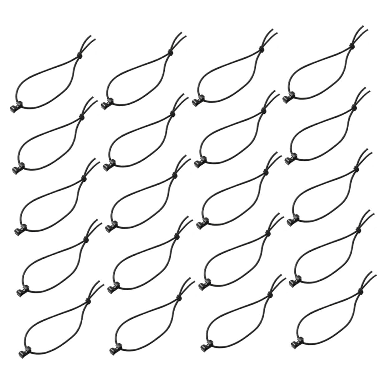 SUPVOX 90pezzi Ganci con Corda Elastica Strumenti di Gestione Strap per Zaino e Accessori Outdoor Facili da Usare e Leggeri per Organizzazione e Sicurezza dei Cavi e Cinghie